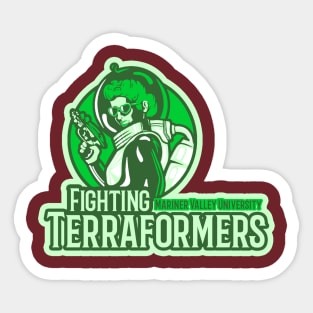 Mariner Valley University Fighting Terraformers Sticker